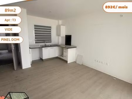 a louer - t3 pinel dom - plateau caillou