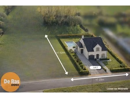 massemen – bouwgrond voor open bebouwing  unieke ligging!