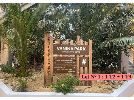 lot n°1 de 2 appartements (t2 et t3) dans un immeuble à corte