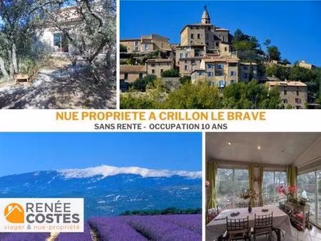 vente en nue propriété - f74-h75 ans - crillon le brave (84410)