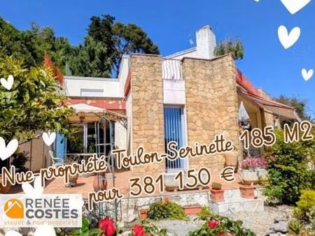 vente en nue propriété - f90-h94 ans - toulon (83000)