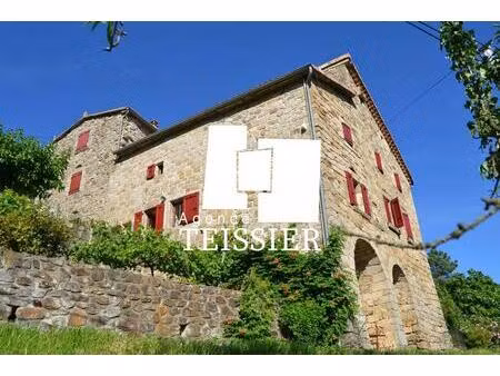 sud ardèche : 07140 les vans mas de caractère avec vue dominan