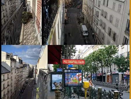 ​☀️ studio 18 m² avec balcon filant – batignolles (75017)