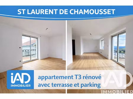 vente appartement 3 pièces 80 m² saint-laurent-de-chamousset (69930)