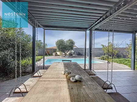 maison plain pied 4 chambres à louer  avec piscine à villefranche de lauragais