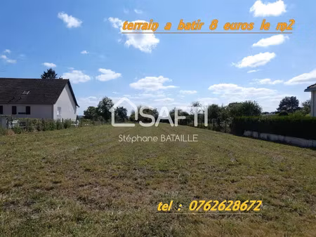 vente terrain 2400 m² à monts-sur-guesnes (86420)  20 000 €