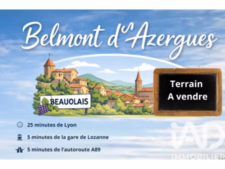 vente terrain 965 m²