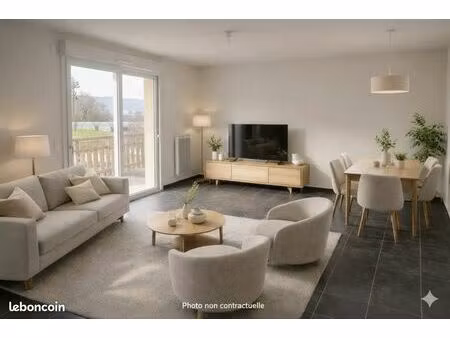 alby sur cheran 74540 - t4 81 m2 - 3 chambres - lumineux avec balcon - garage et place de 