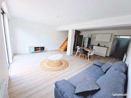 maison mitoyenne duplex t4 100m²  terrasse  jardin et parking