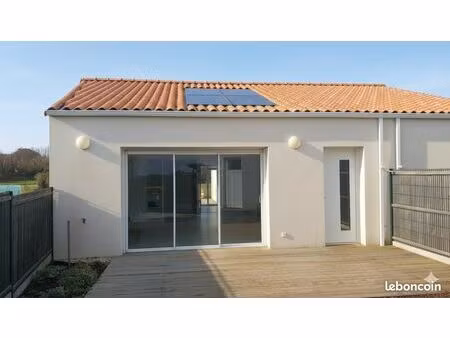 maison meublée 67 m² – 2 ch – dpe a – plage 3 min à pied – garage & jardin – saint-hilaire