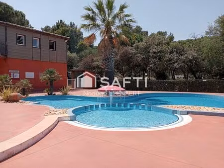 chalet climatisé 6pers/piscine/parking