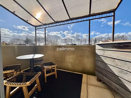 pelissanne - studio meuble - terrasse - 26.3m²