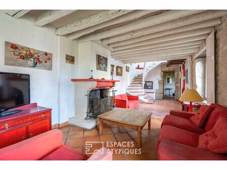 maison ancienne et jardin avec vue exceptionnelle à carrières sur seine
