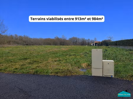 terrain viabilisé à la marne de 913 à 984 m2
