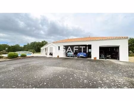 maison plain pied 5 chambres piscine et nature