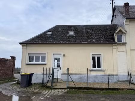 vente maison 3 pièces 65.35 m² à quevauvillers (80710)  143 000 €