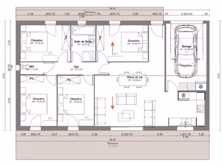 vente maison neuve 4 pièces 86 m² à mas-saintes-puelles (11400)  179 900 €