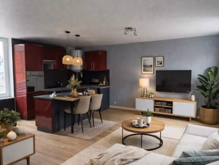 appartement 49 m² lumineux 1 chambre & un bureau