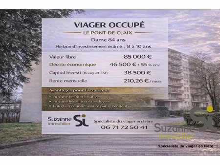 vente appartement le pont-de-claix 38800 - - surface privée