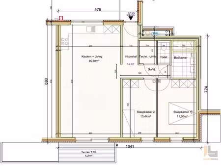 appartement te koop in ronse met 2 slaapkamers