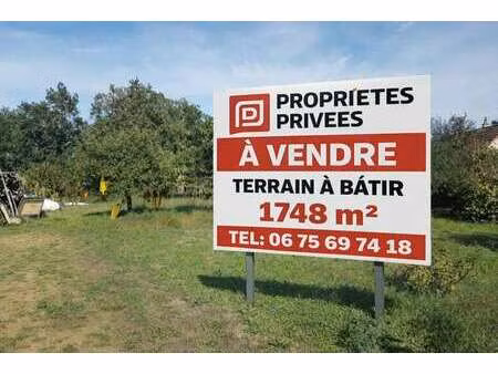 vente terrain à mulsanne (72230) : à vendre / 1748m² mulsanne