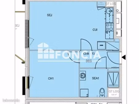 appartement 2 pièces 47 m²