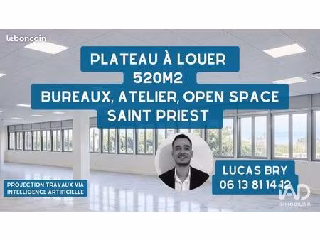 bureaux 520 m² saint-priest