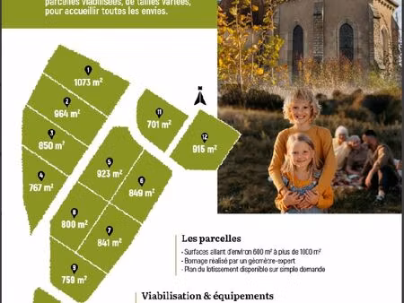beaux terrains viabilisés
