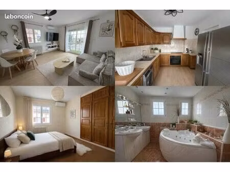 haut de villa 70m carré avec piscine