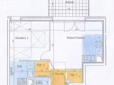 appt à louer 41 m²+ terrasse au carré vert à coublevie