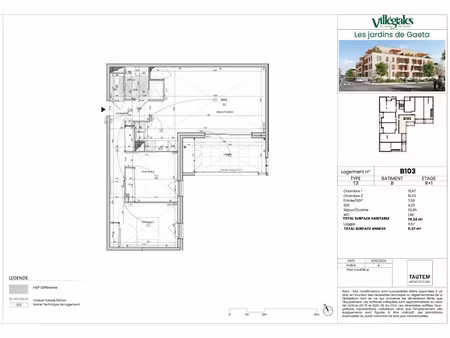vente appartement 3 pièces 70 m² à frontignan (34110)  308 000 €