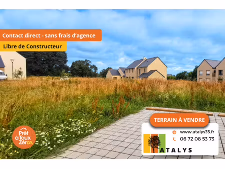 vente terrain à châteauneuf-d'ille-et-vilaine (35430) : à vendre / châteauneuf-d'ille-et-v