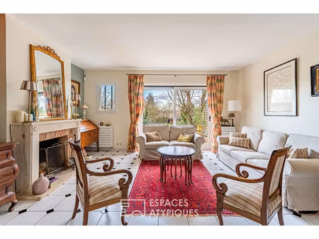 meulière et son extension avec jardin bucolique