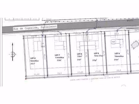 magnifique terrain à bâtir de 9 ares plein sud