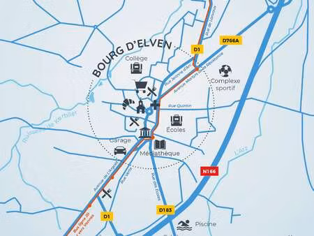 vente terrain à elven (56250) : à vendre / 338m² elven