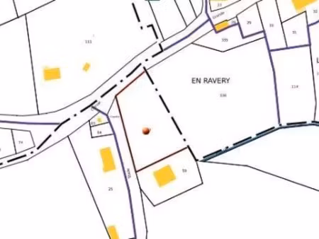 vente terrain à batir 2236 m² à valonne (25190)  57 500 €