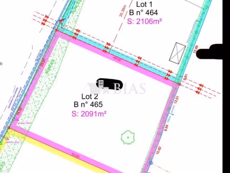 vente terrain 2091 m² à pont-l'eveque (14130)  169 000 €