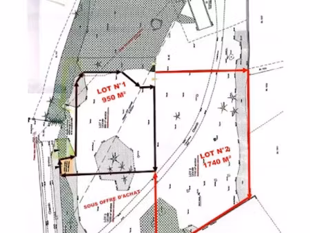 vente terrain 950 m² à annonay (07100)  99 000 €