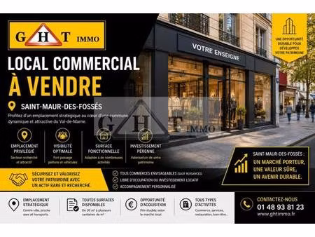 a vendre local commercial saint maur des fosses