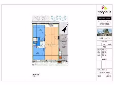 vente maison à penvénan (22710) : à vendre / 65m² penvénan
