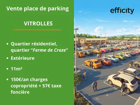 vente parking 11 m² à vitrolles (13127)  7 000 €