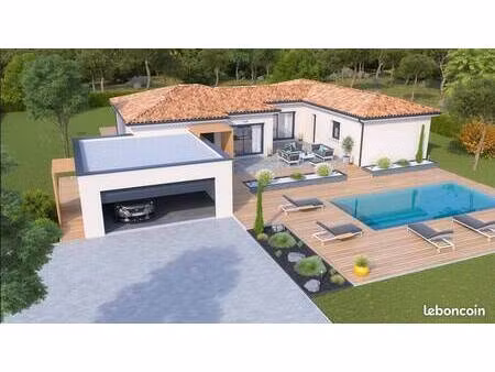 terrain avec maison neuve à vendre