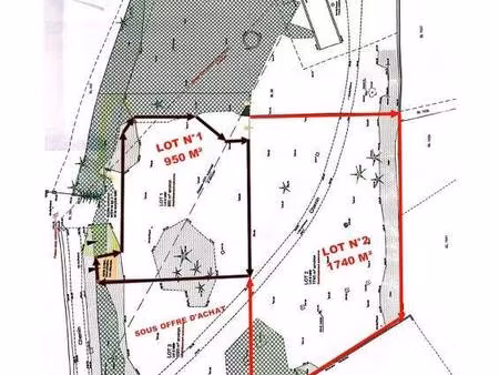 terrain constructible viabilisé à vendre