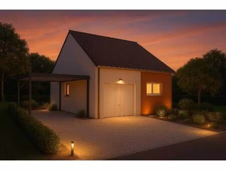 terrain avec maison neuve à vendre