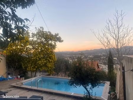 maison 95m2 studio piscine 13011