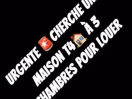 je cherche un t4 maison à louer je travaille moi et mon mari nous de nous avons un cdi on 