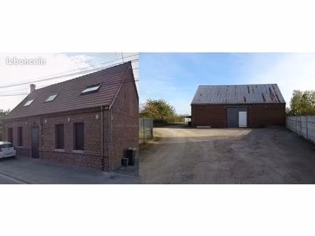 maison 130m2 avec grange de 150 m2 et hangar