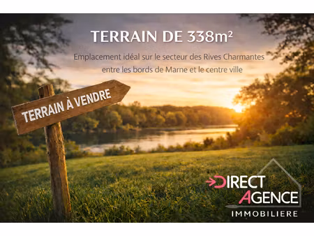 terrain à bâtir - rive charmante  noisy-le-grand