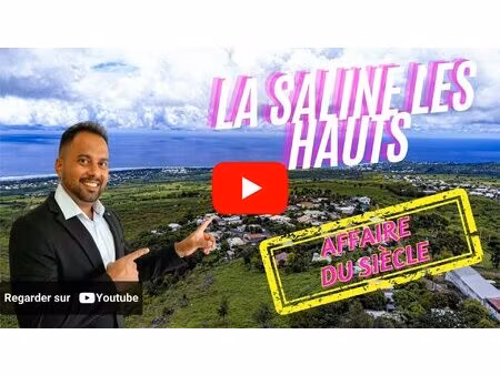 terrain à vendre à saint-paul avec vue mer dominante