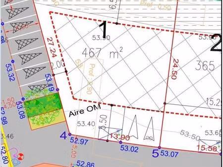 terrain constructible viabilisé à vendre